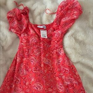 Sincerely Jules Red Paisley Midi Dress
